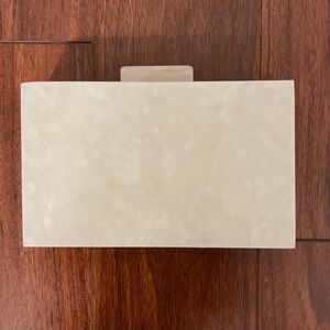 Mango Acrylic Pearl-Effect Clutch